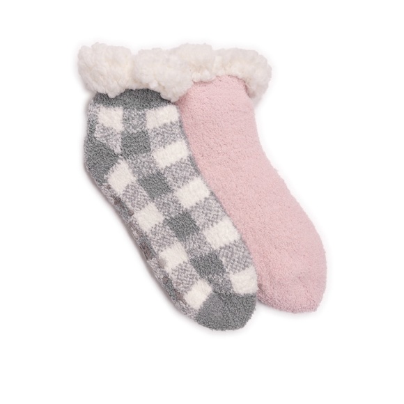MUK LUKS Women's Ankle Height Cabin Socks • 2 pair pack - Picture 2 of 3